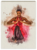 Blessed Aquarell Stretched Canvas (Mittelwert)