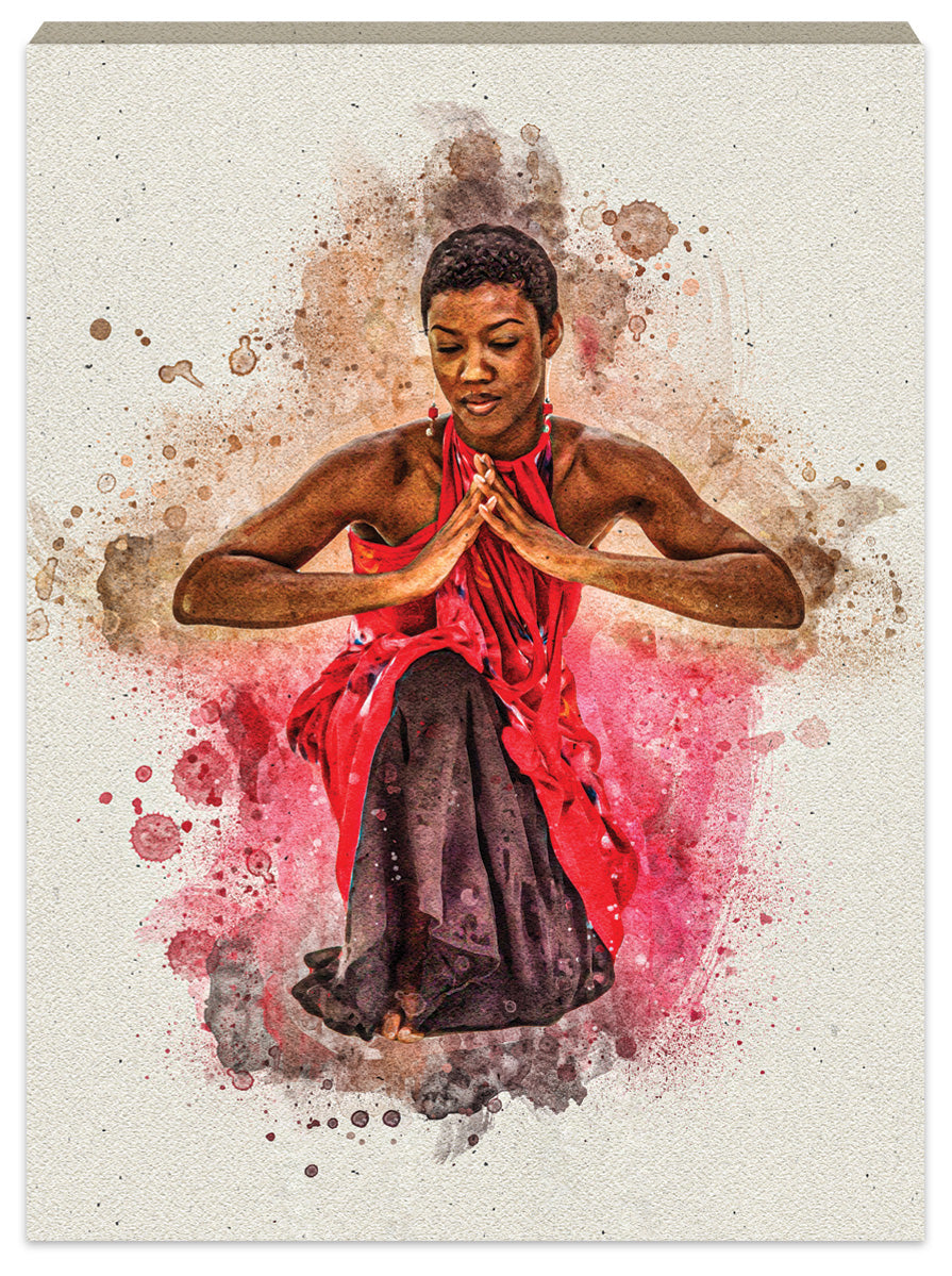 Blessed Aquarell Stretched Canvas (Mittelwert)