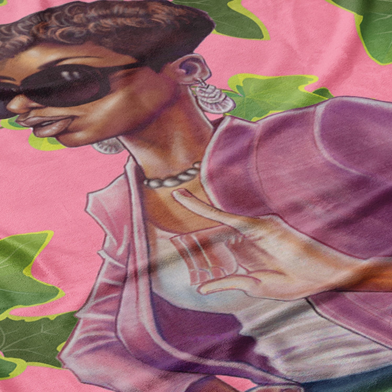 Pink und Green Blanket