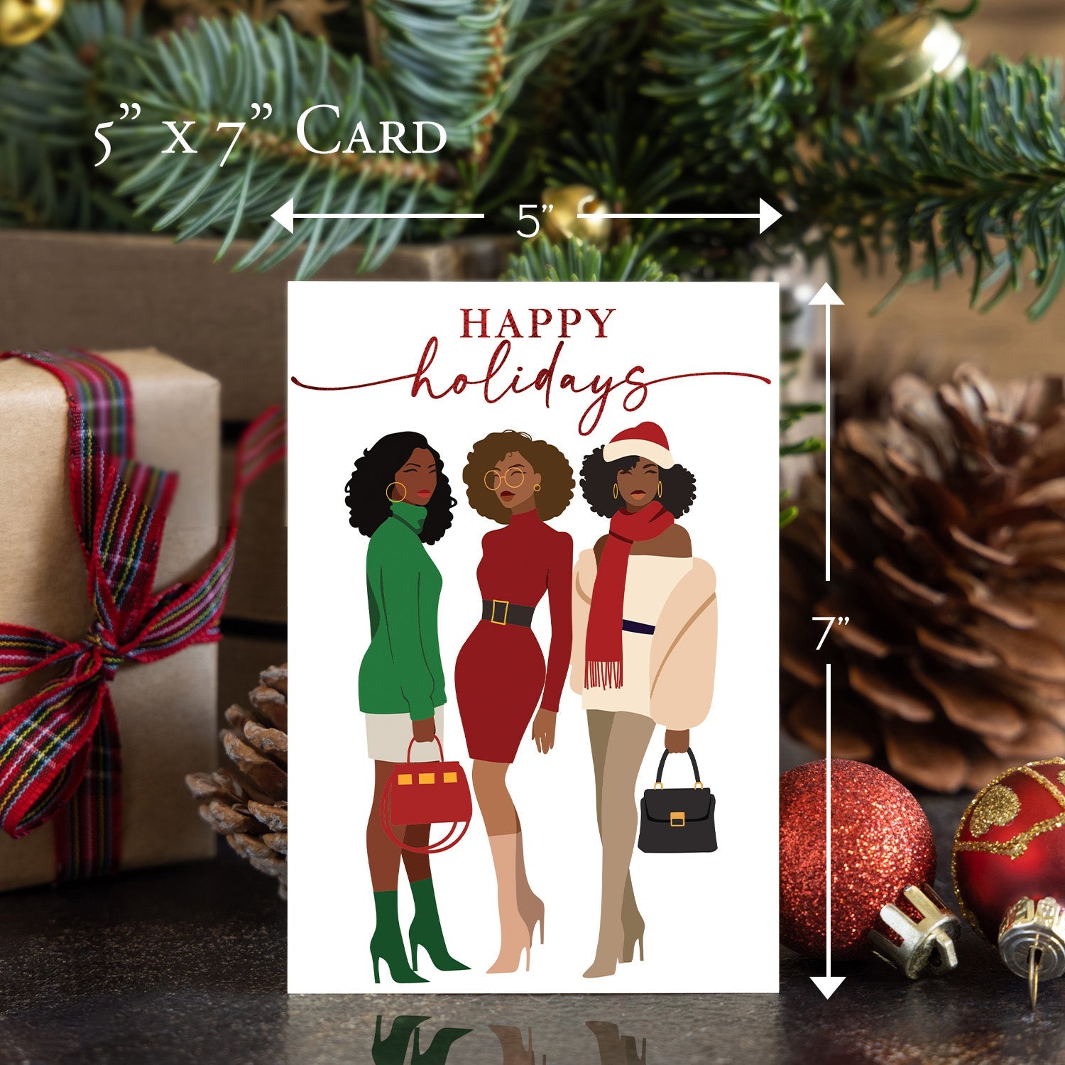 Weihnachtsmädchen Card