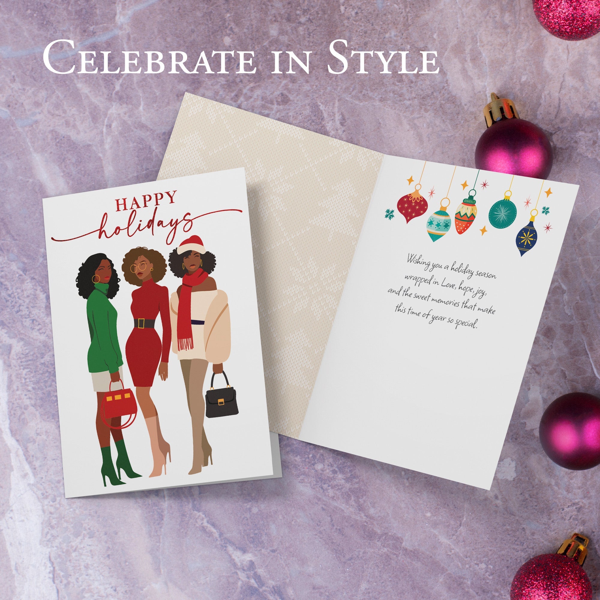 Weihnachtsmädchen Card
