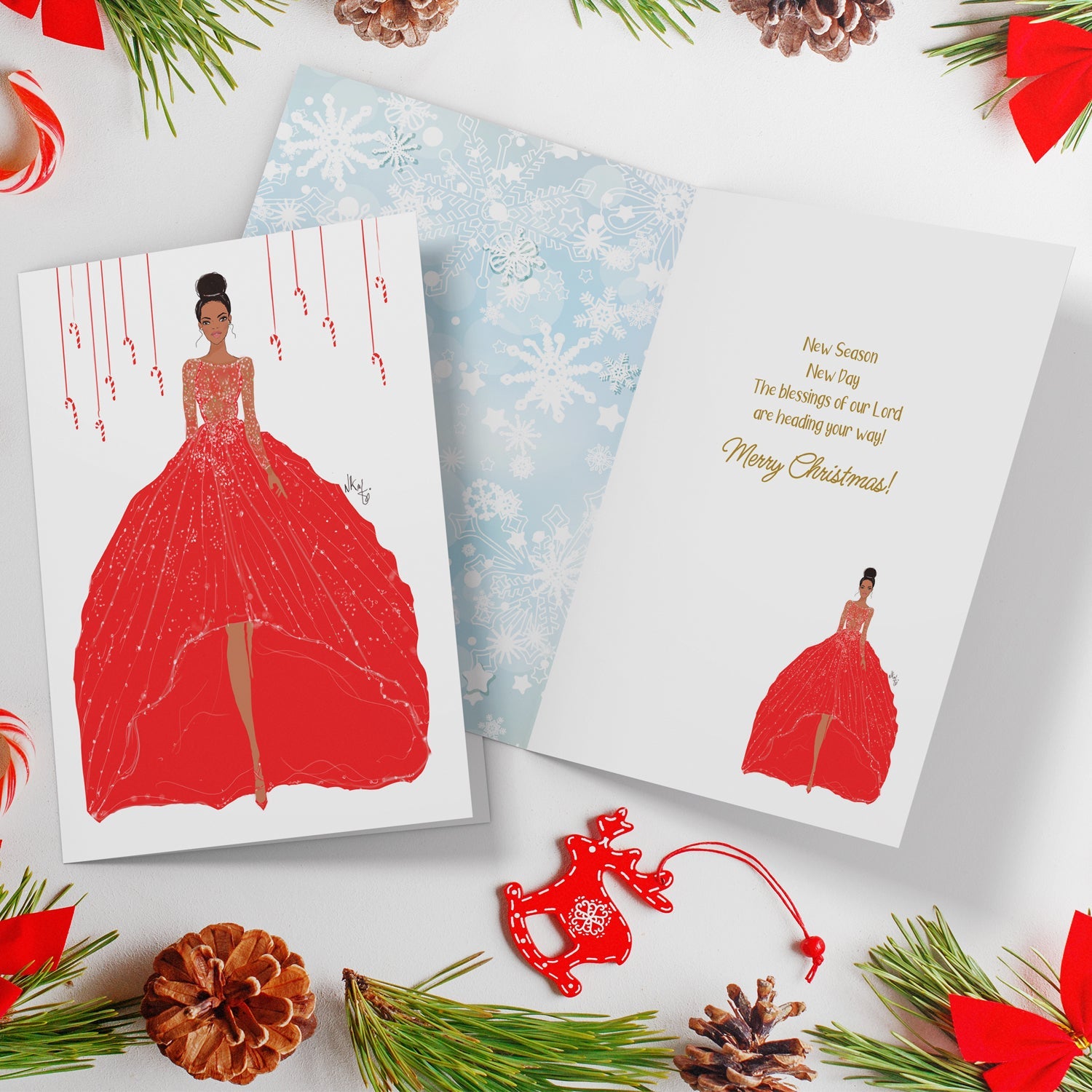 CANDY CANES CARD