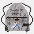 Keepin' It Moving Drawstring Backpack Übersetzung