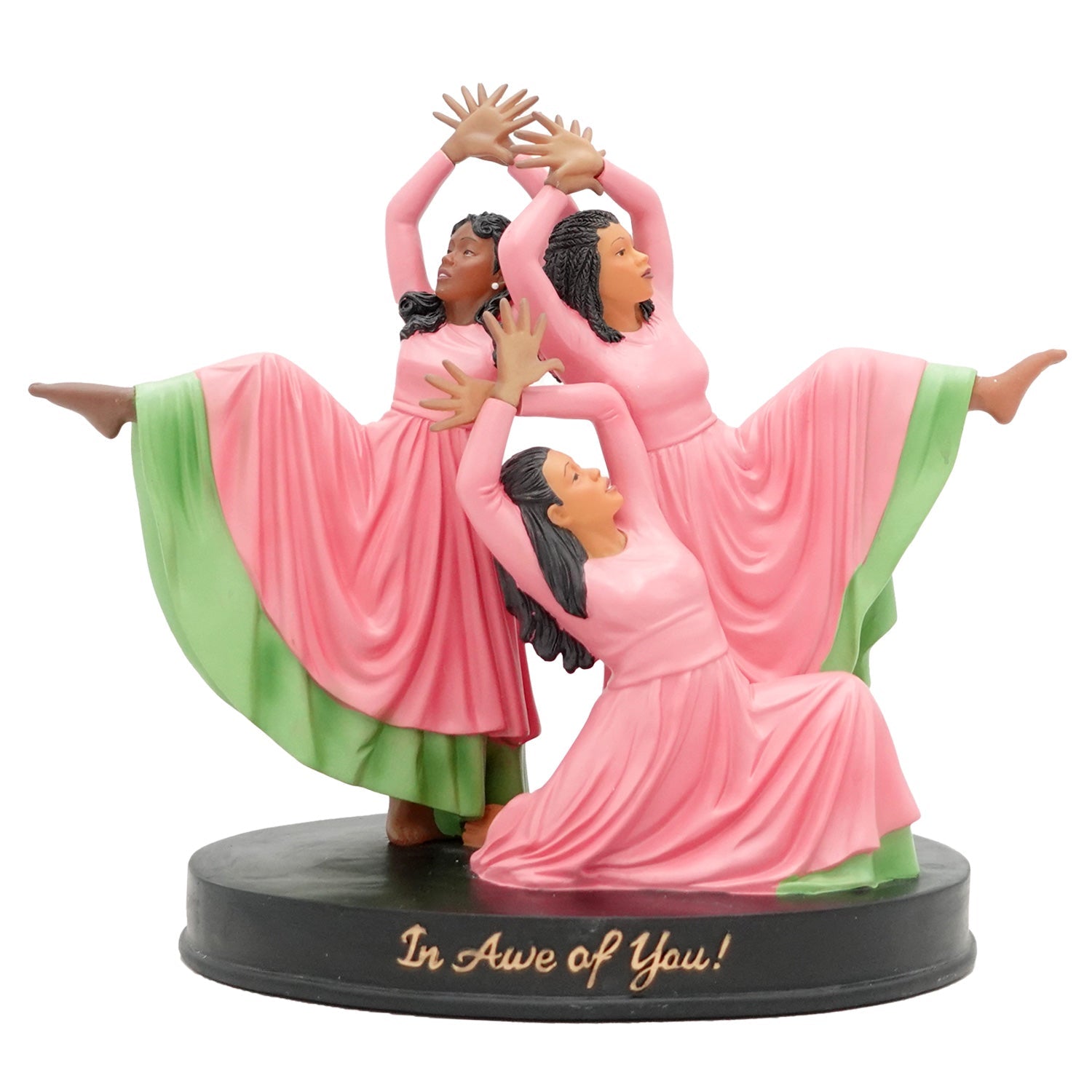 In Ehrfurcht vor dir Figurine (Pink/Green)