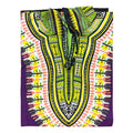 Dashiki Tunic mit Hood (Purple Pattern)