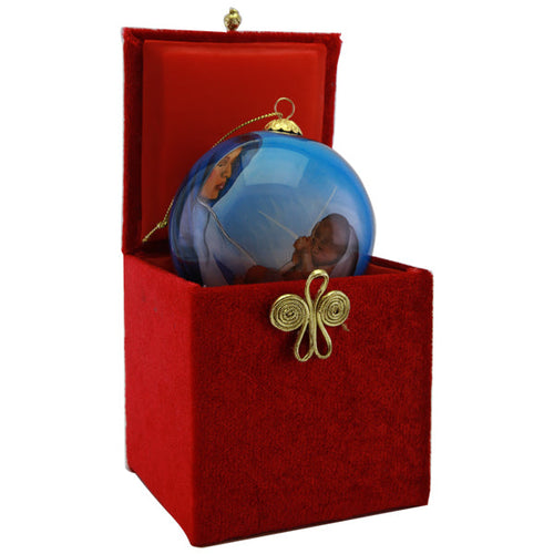 HOLY NIGHT HAND PAINTED ORNAMENT