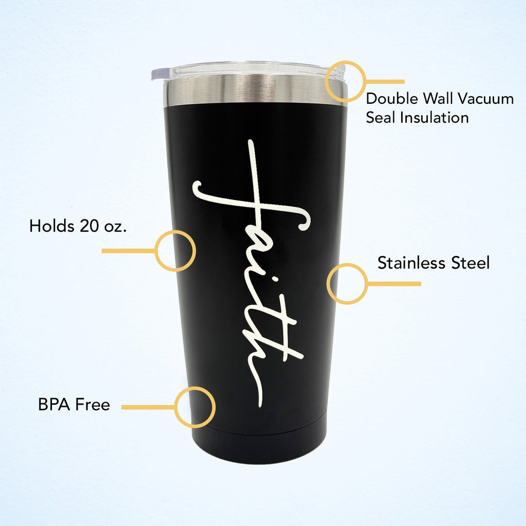 Faith Small Tumbler (Schwarz)