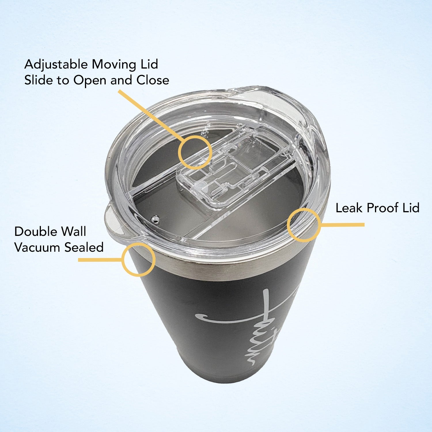 Faith Small Tumbler (Schwarz)